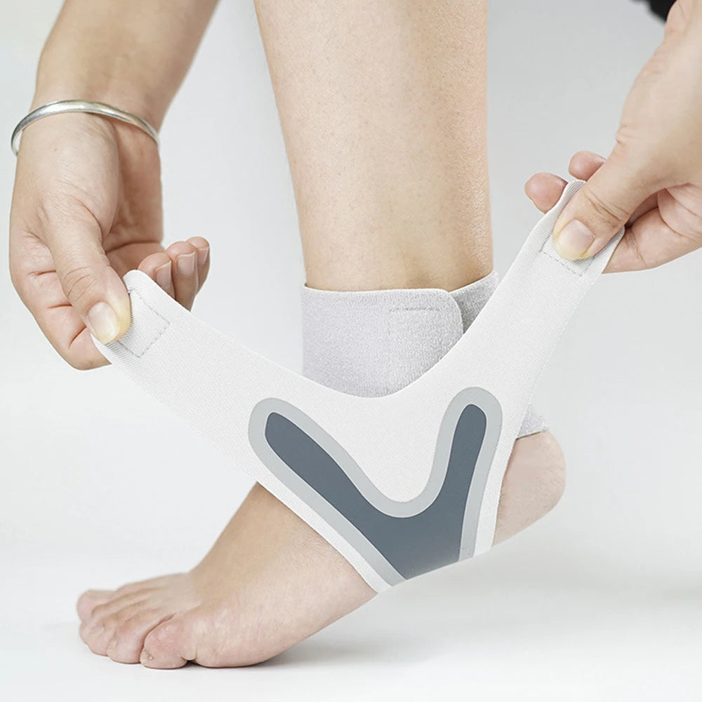 1 pçs compressão ajustável tornozelo manga elástica tornozelo cinta guarda pé anti-entorse apoio calcanhar cinta protetora