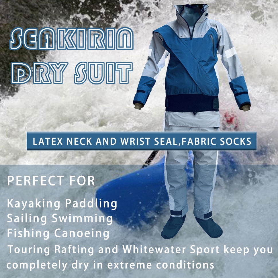 Terno seco caiaque drysuits para homens em água fria rafting vela natação sobrevivência sup remo roupas quentes à prova dwaterproof água no inverno