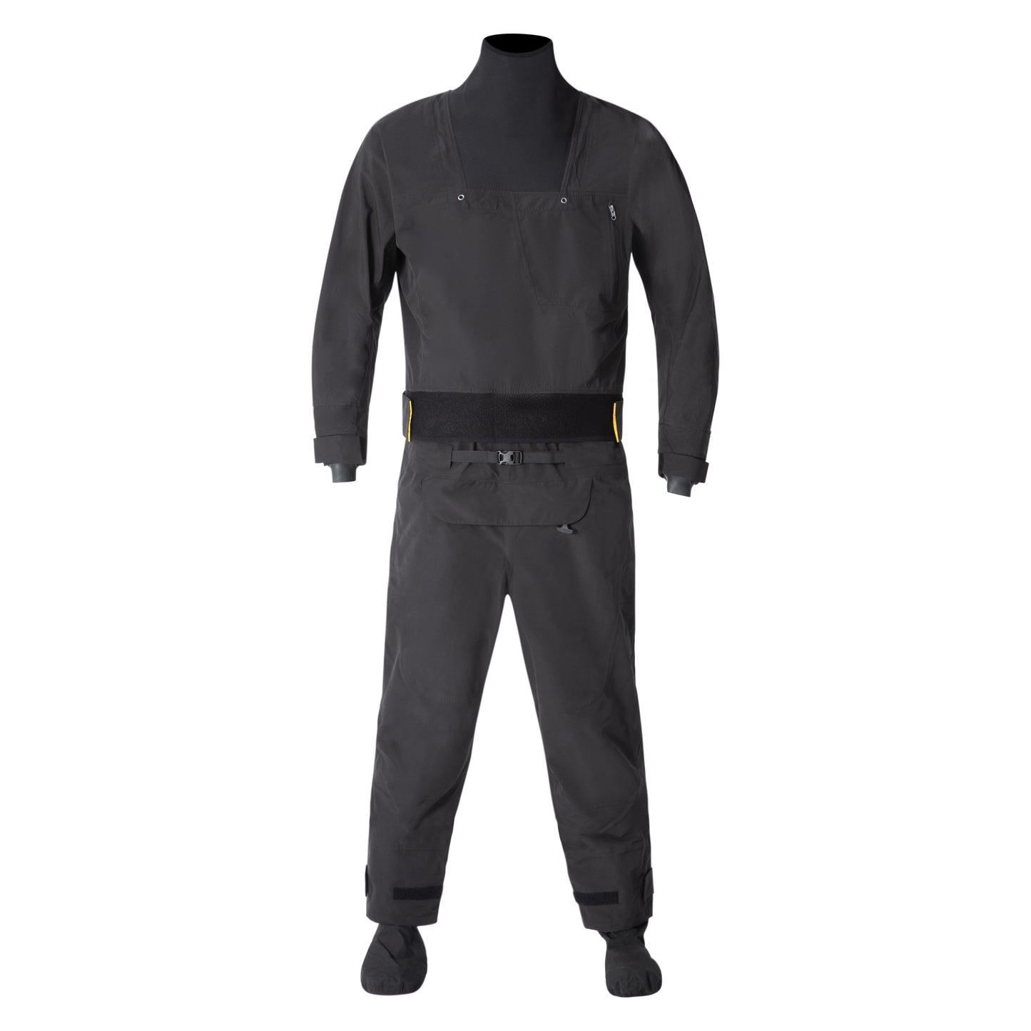 Homens Drysuits Látex Cuff e Splash Collar Flatwater Remo Impermeável Respirável Terno Seco DM32