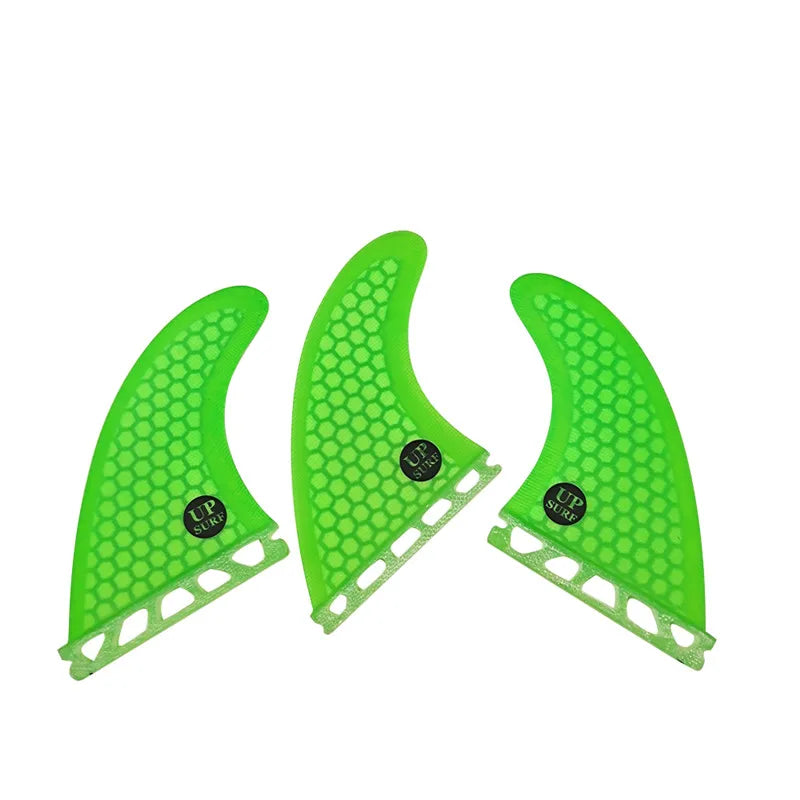 UPSURF FUTURE Green FINS G3/G5/G7/AM2/GAM Surfboard Fins For Surf Accessories Thruster Quillas Surf Fins For Funboard Tri Fin