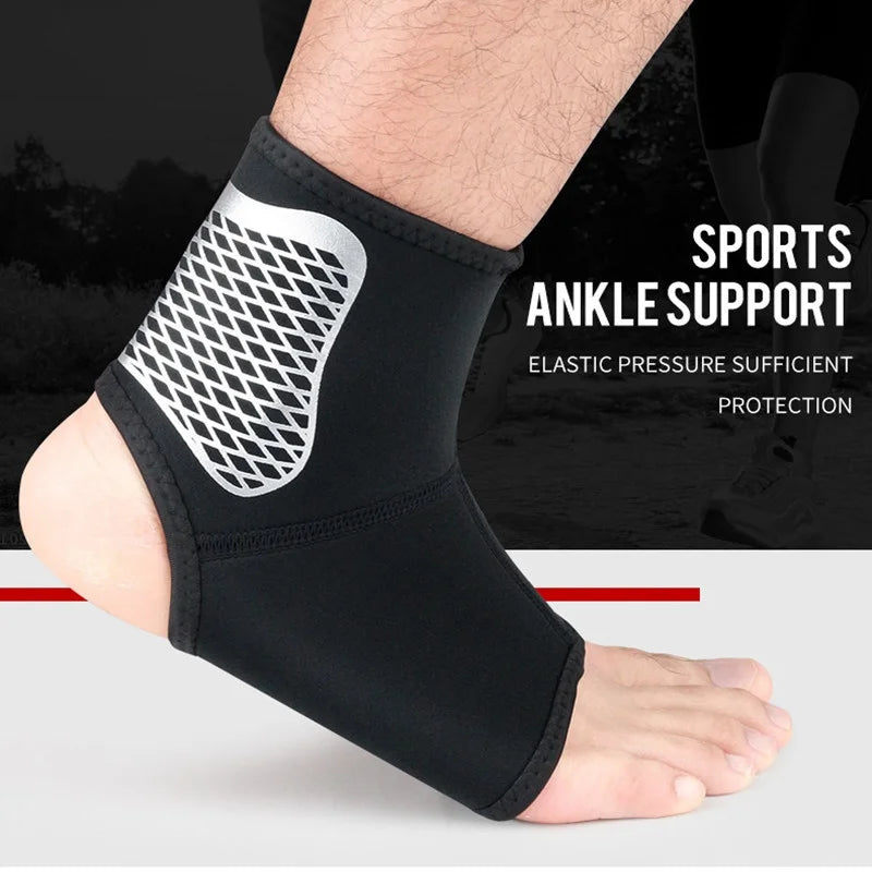 1Pc Compression Ankle Sprain Brace Sports Fitness Foot Support Bandage Achilles Tendon Strap Protector Pain Relief for Arthritis