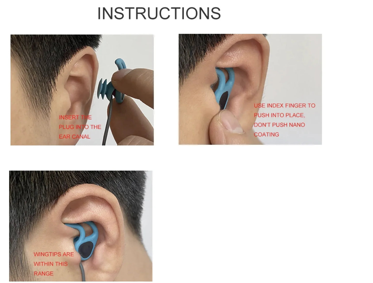 Swimming Ear Plugs Soft Silicone Sound Waterproof Earplugs Diving Water Surf Swim Water Proof Touch Ear Buds Snorkeling Set