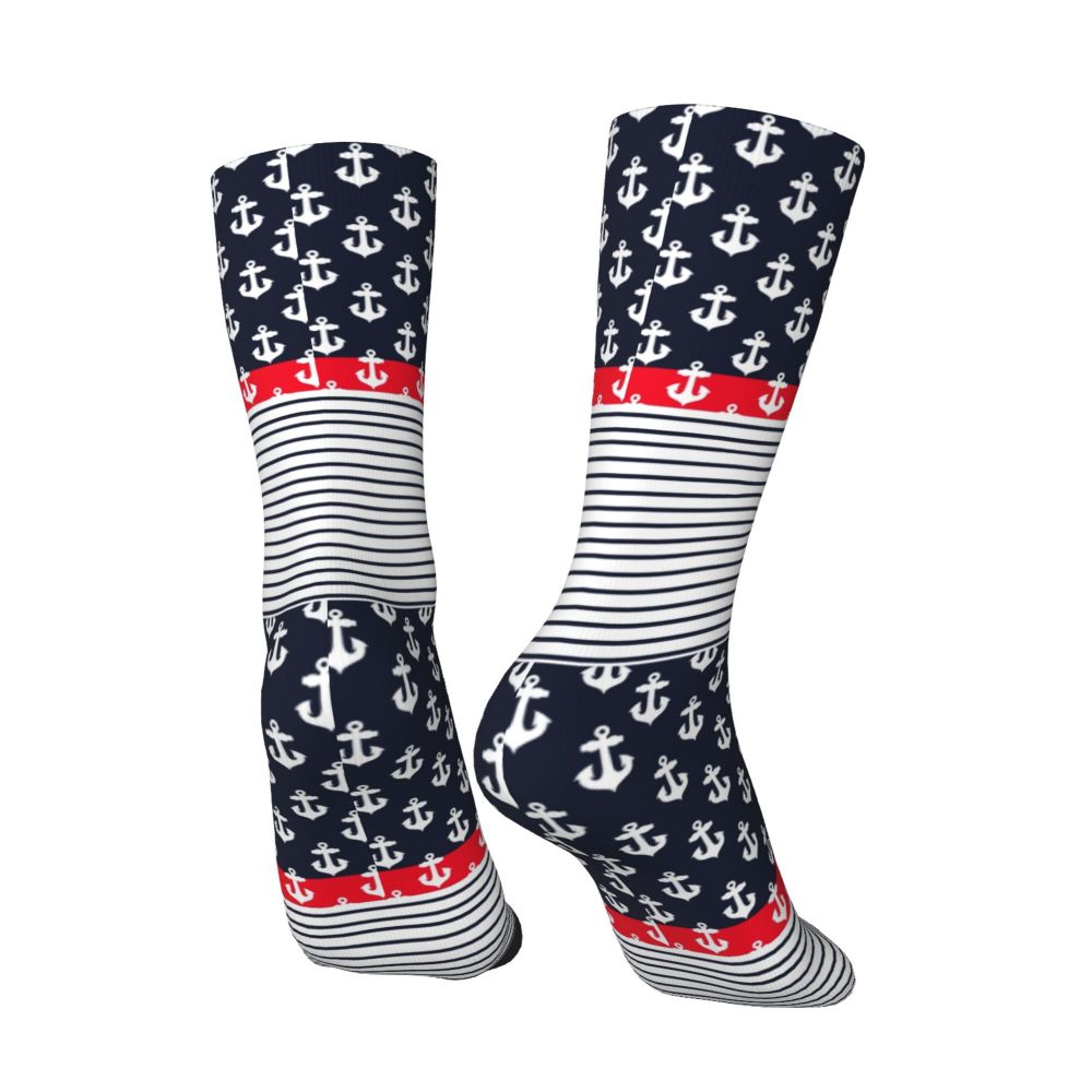 Cool Work Like A Captain Party Like A Pirate Socks Men Women Warm 3D Printed Nautical Skull Sailor Sports Basketball Socks