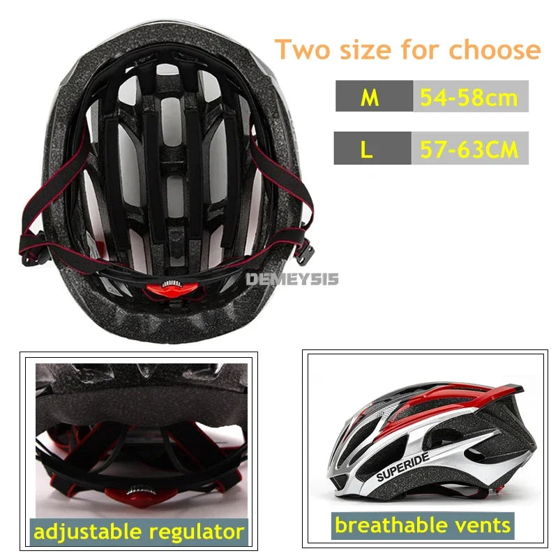 Capacete de bicicleta de estrada ultraleve capacetes de bicicleta das mulheres dos homens mountain bike equitação ciclismo capacete integralmente moldado