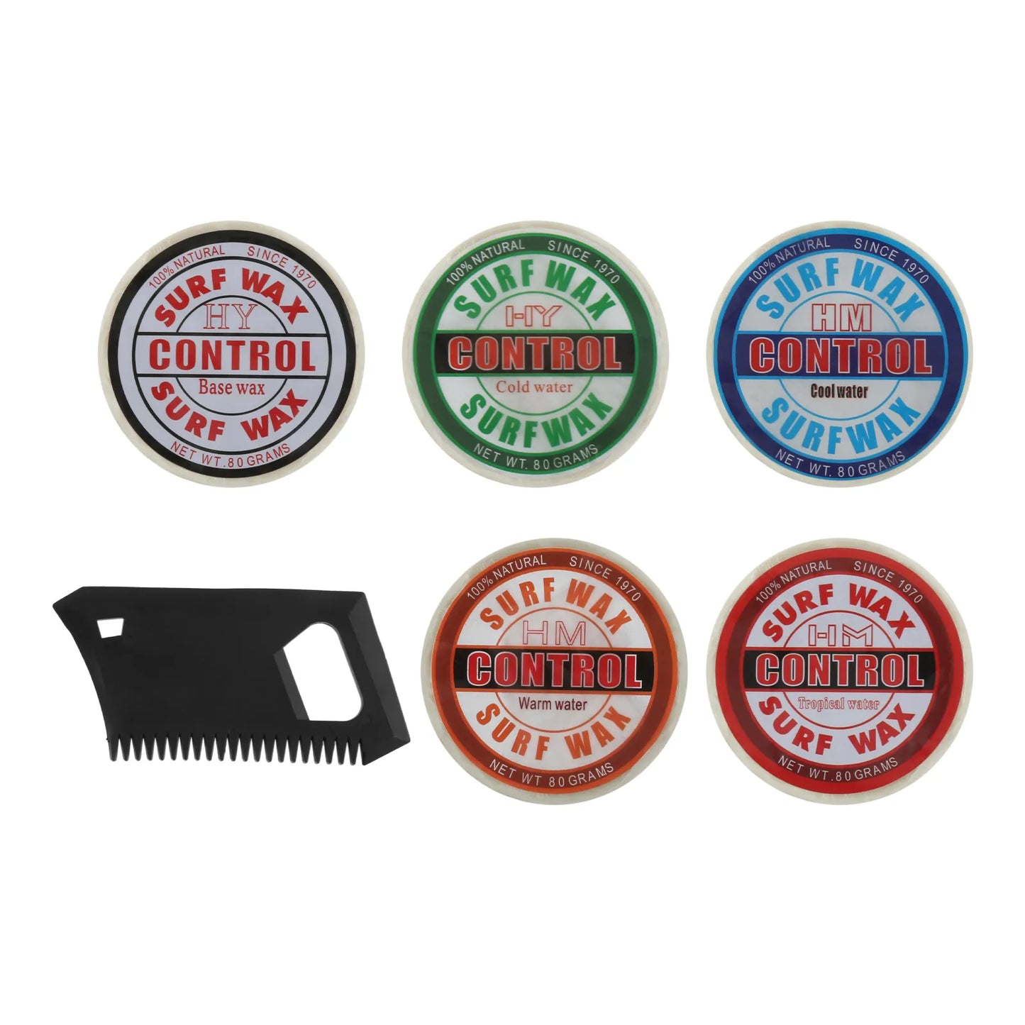 Outdoor Surfboard Anti-Skid Wax Long Lasting Surf Bottom Wax Hot Cold Water Wax with PVC Wax Comb Skateboard Surfing Accessories