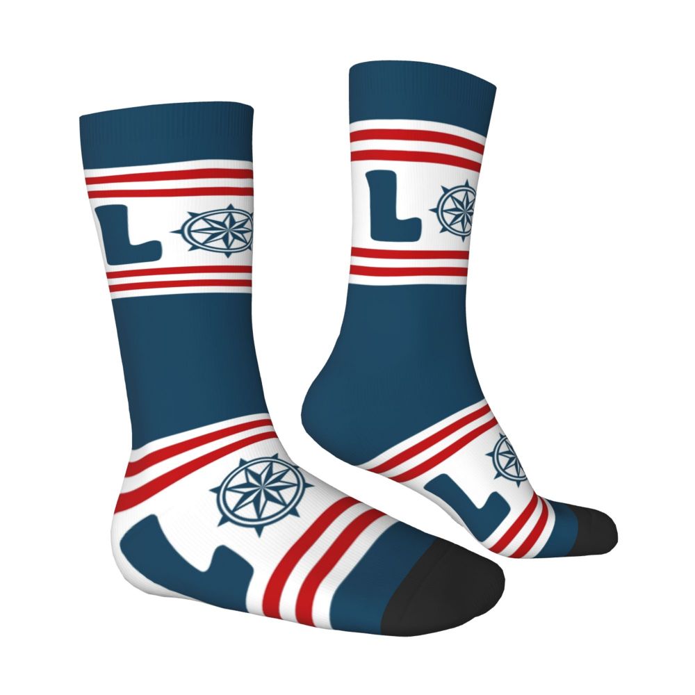 Cool Work Like A Captain Party Like A Pirate Socks Men Women Warm 3D Printed Nautical Skull Sailor Sports Basketball Socks