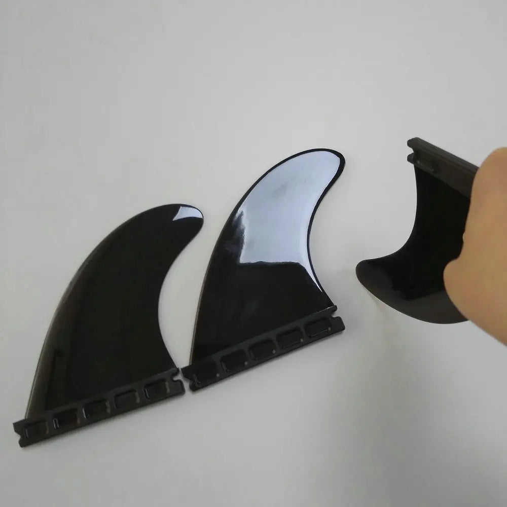 Surfing Accessories Soft Rubber Surfboard Fins Plastic Surfboard Fins Thruster Nylon Surf Fin Kitesurf Stablizer Quilhas