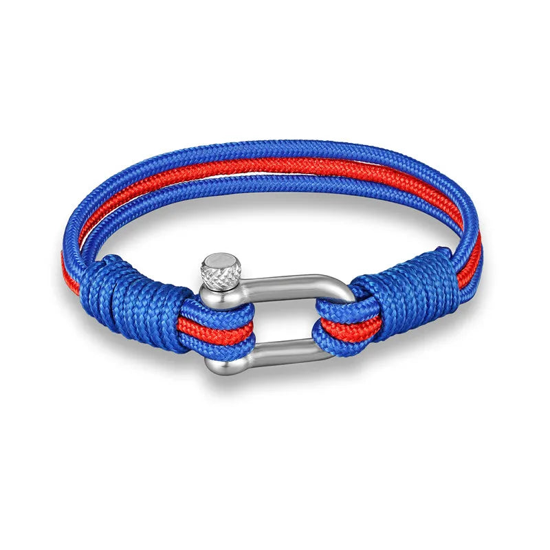 Russia France Germany Country National Flag Bracelet Men Women Nautical Survival Rope Bracelet Sport Football Fans Jewelry