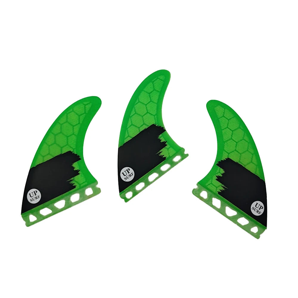 UPSURF FUTURE Green FINS G3/G5/G7/AM2/GAM Surfboard Fins For Surf Accessories Thruster Quillas Surf Fins For Funboard Tri Fin