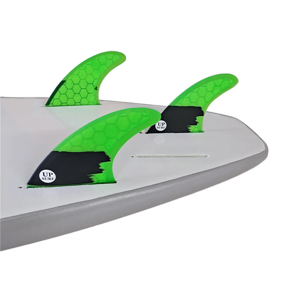 UPSURF FUTURE Green FINS G3/G5/G7/AM2/GAM Surfboard Fins For Surf Accessories Thruster Quillas Surf Fins For Funboard Tri Fin