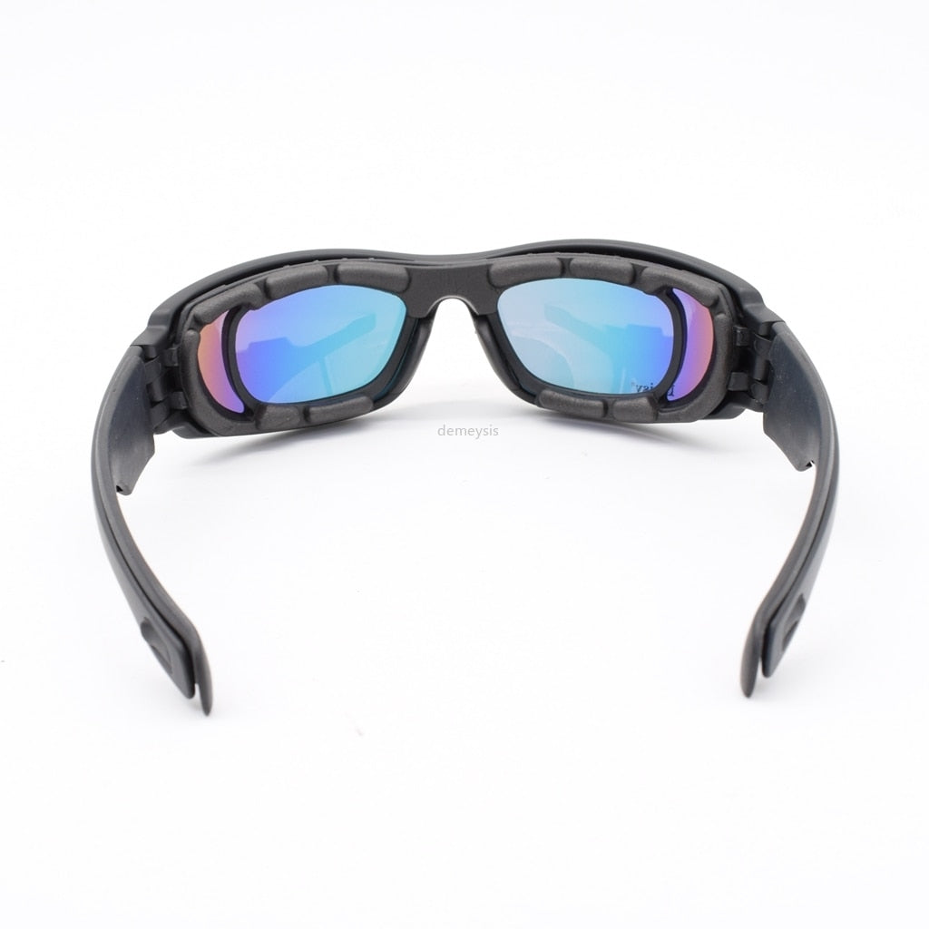 Óculos de sol militares polarizados airsoft óculos táticos uv400 jogo de guerra esporte ao ar livre caminhadas óculos de tiro
