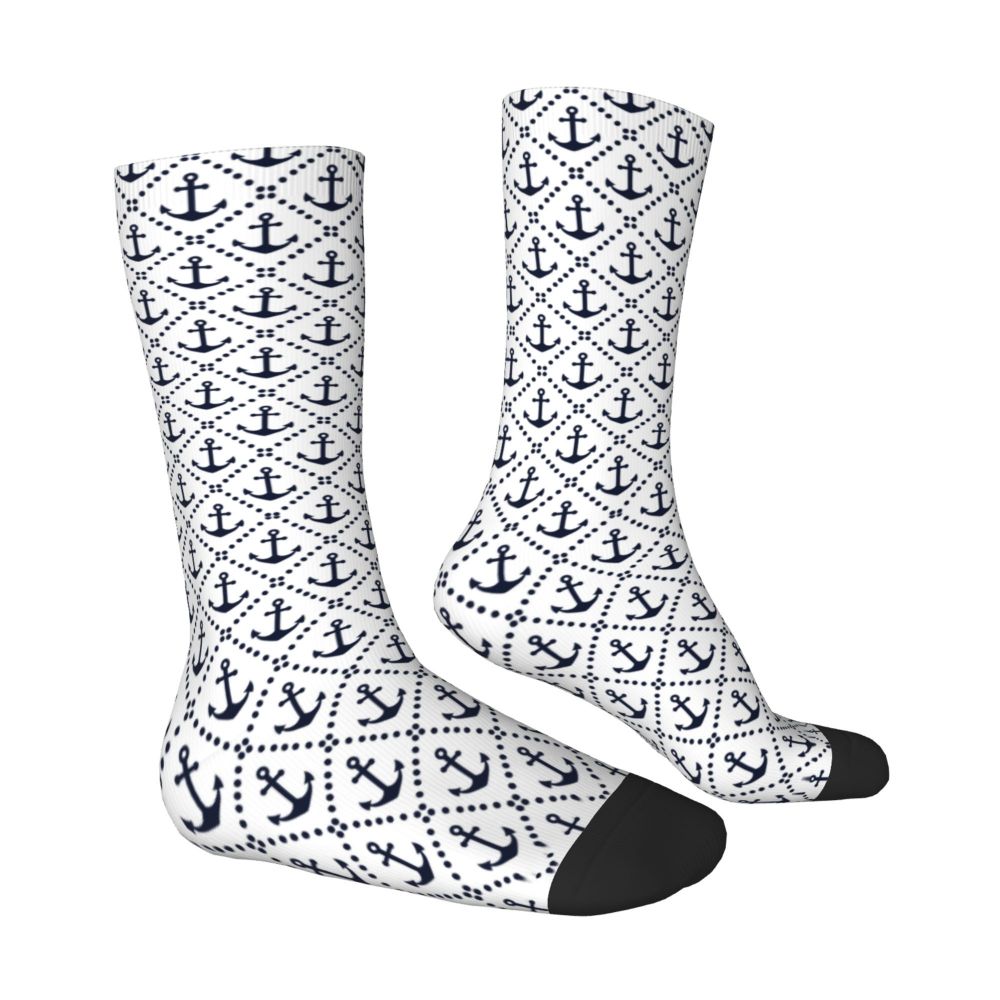 Cool Work Like A Captain Party Like A Pirate Socks Men Women Warm 3D Printed Nautical Skull Sailor Sports Basketball Socks