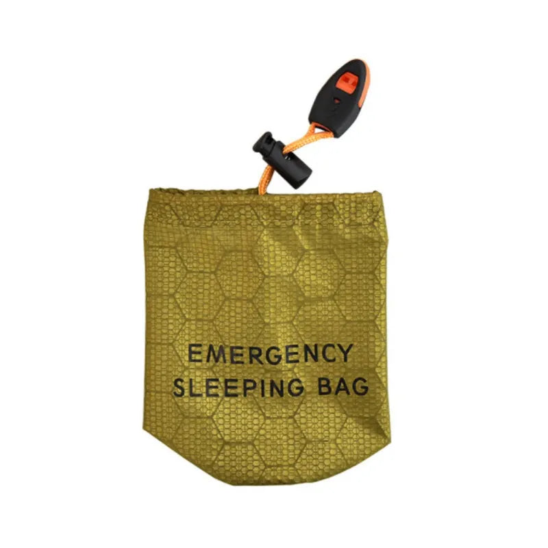 Survival Kit Thermal Blanket Reusable Portable Emergency Sleeping Bag Camping Blanket Waterproof Outdoor Supplies