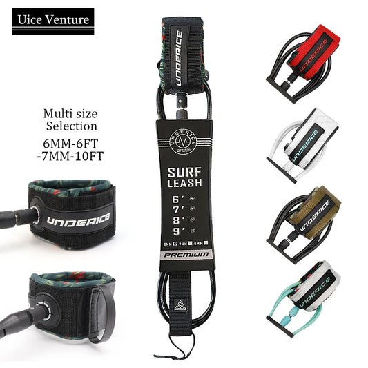 Surf Leash SUP Board 6-10FT Surf Leash Surfboard Leash Surf Leg Rope Surfing Leash For All Surfboard Foot Rope Surf Accessories