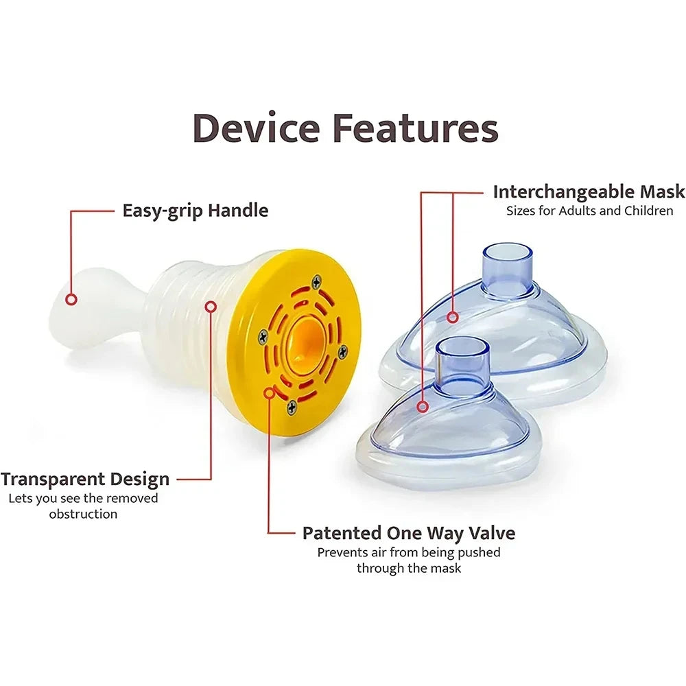 4 pces/3 pces kit de primeiros socorros anti sufocação asfixia dispositivo de emergência para usar treinadores de respiração kits combinados de asfixia portátil