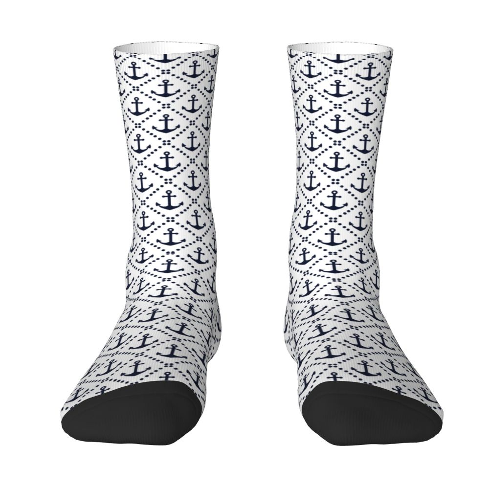 Cool Work Like A Captain Party Like A Pirate Socks Men Women Warm 3D Printed Nautical Skull Sailor Sports Basketball Socks