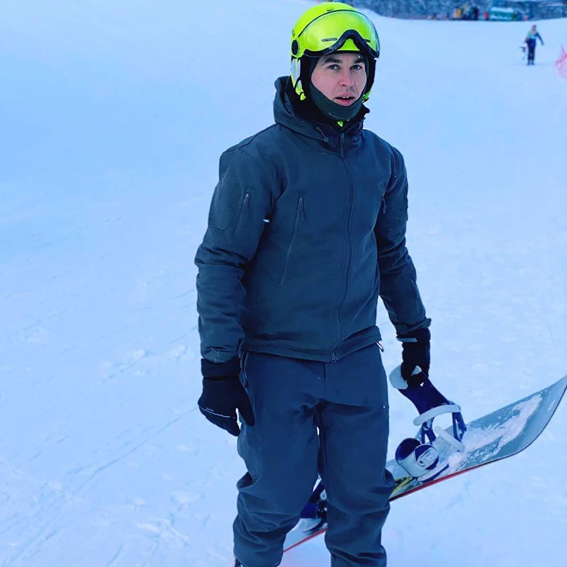 Locle atualização capacete de esqui das mulheres dos homens crianças ultraleve snowboard skate motocicleta snowmobile capacete viseira óculos