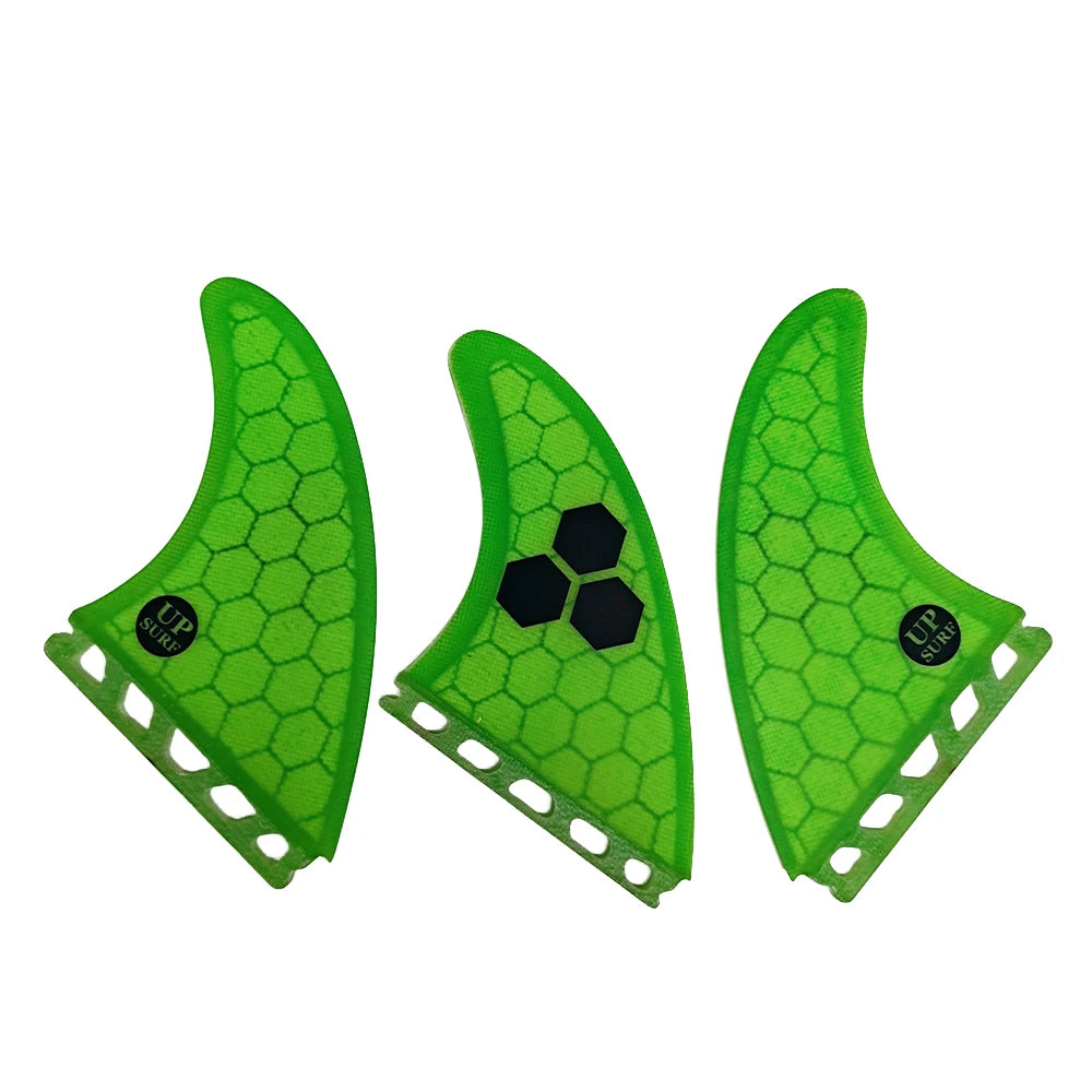 UPSURF FUTURE Green FINS G3/G5/G7/AM2/GAM Surfboard Fins For Surf Accessories Thruster Quillas Surf Fins For Funboard Tri Fin