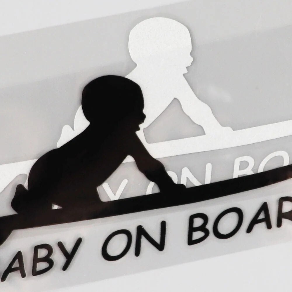 YJZT Baby On Board Surf Surfing Surfboard Car Truck Window Funny Vinyl Decal Stickers C1-4012