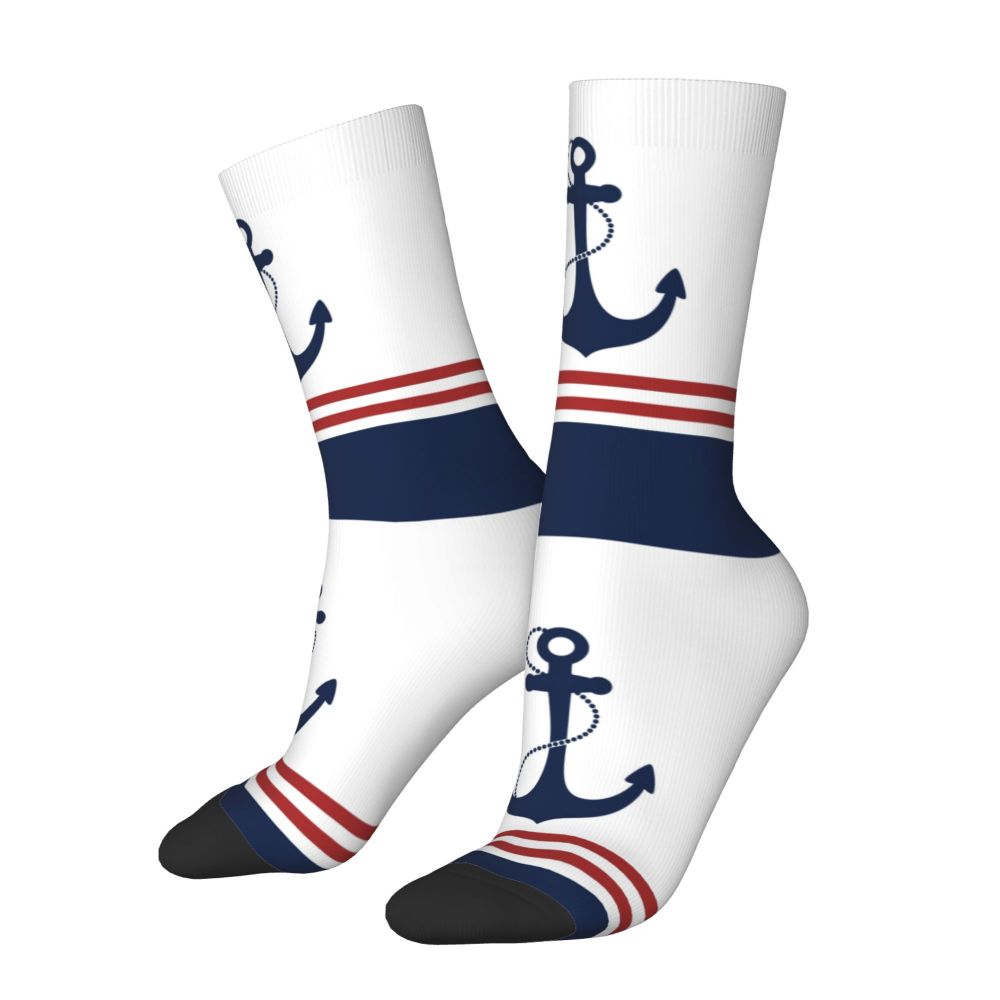 Cool Work Like A Captain Party Like A Pirate Socks Men Women Warm 3D Printed Nautical Skull Sailor Sports Basketball Socks