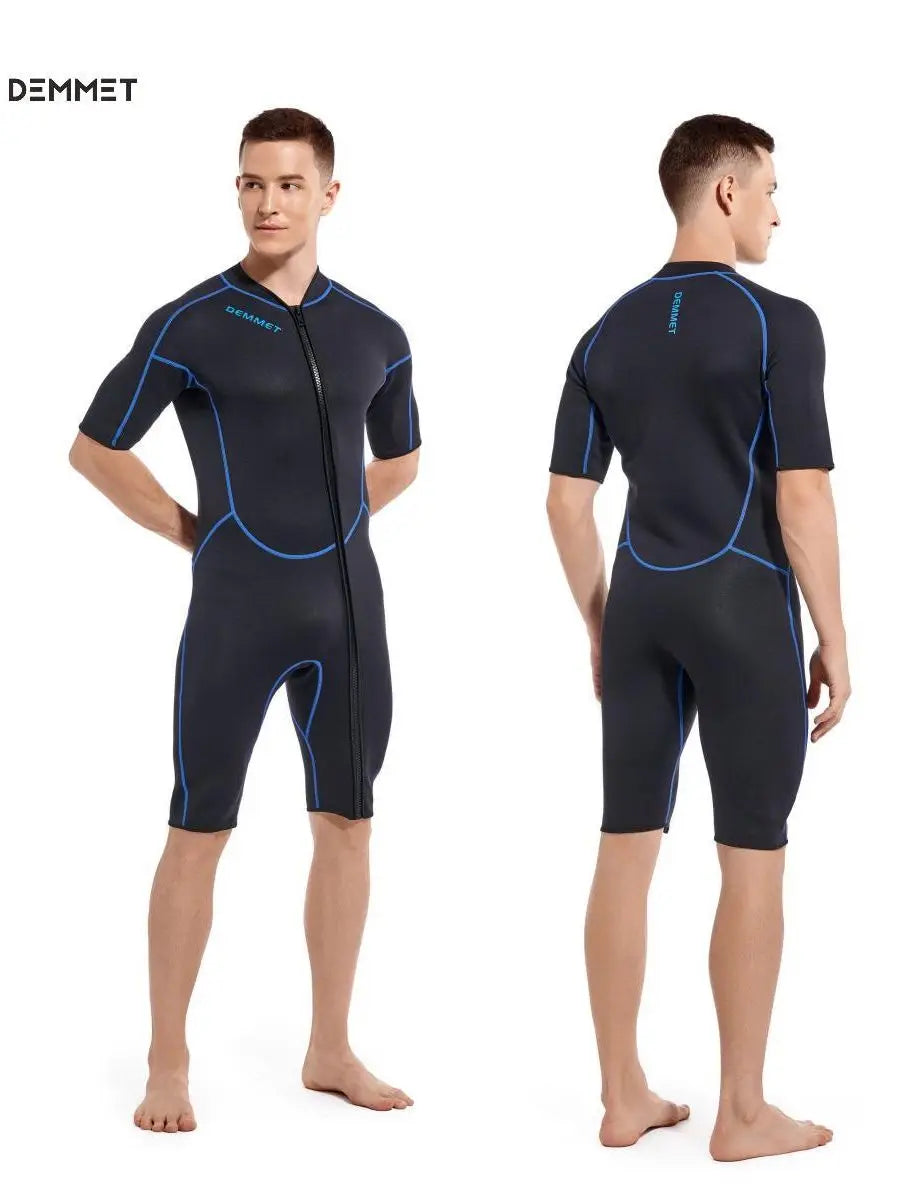 NEW Neoprene Wetsuit Men Women 1.5MM Keep Warm Swimming Diving Suit Bathing Suit Short sleeve Triathlon diver Surf Snorkeling