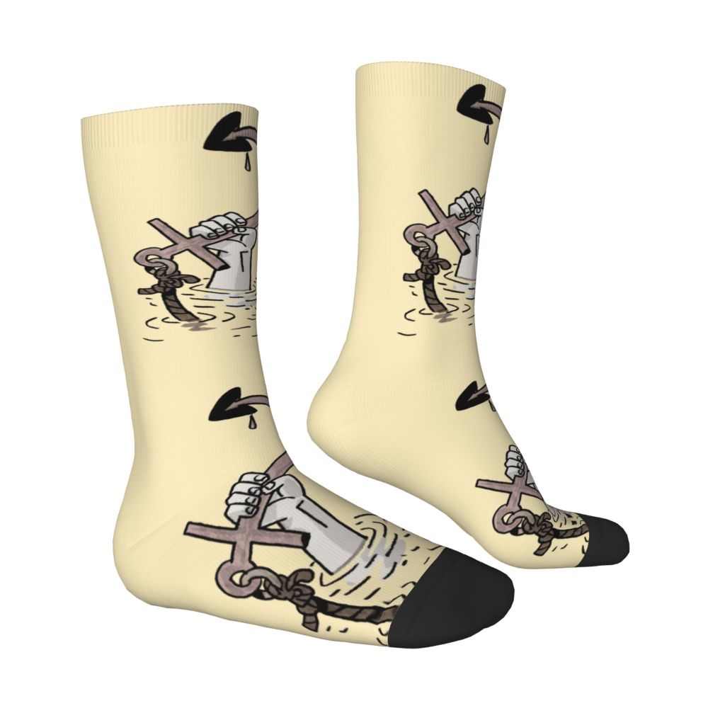 Cool Work Like A Captain Party Like A Pirate Socks Men Women Warm 3D Printed Nautical Skull Sailor Sports Basketball Socks