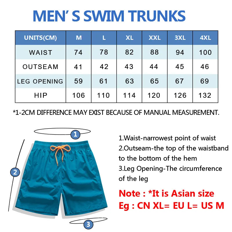 Escatch 2023 New Quick Dry Mens Swimsuits Summer Man Board Shorts Surf Swimwear Beach Athletic Running Gym Pants