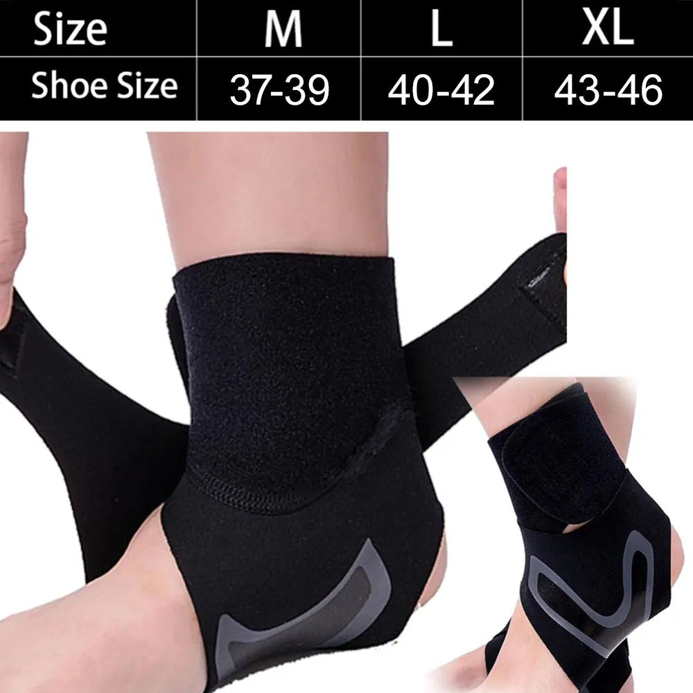 1pc esportes compressão tornozelo suporte estabilizador cinta tendão alívio da dor cinta pé entorse lesão envoltório basquete futebol