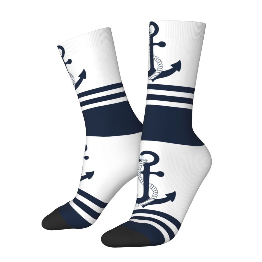 Cool Work Like A Captain Party Like A Pirate Socks Men Women Warm 3D Printed Nautical Skull Sailor Sports Basketball Socks