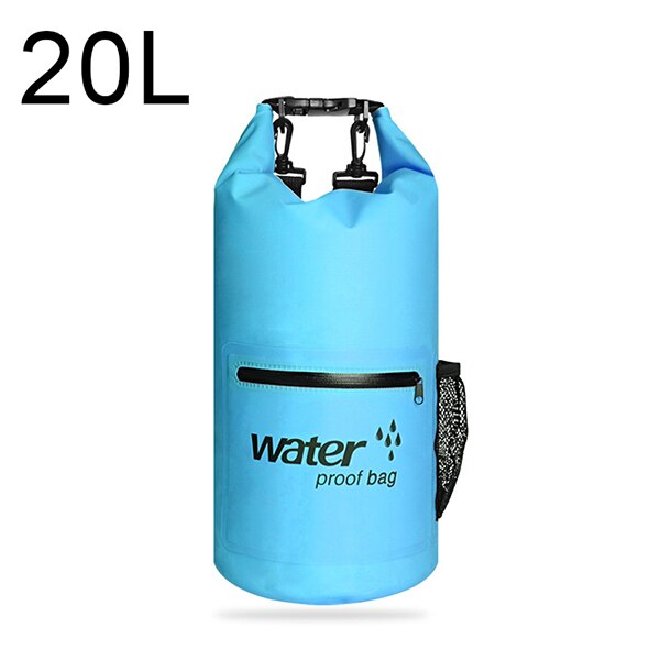 10L/20L Outdoor Waterproof Swimming Bag Folding Storage Dry Sack Bag for Canoeing Kayak Rafting Diving Sport Bag Travel Kit