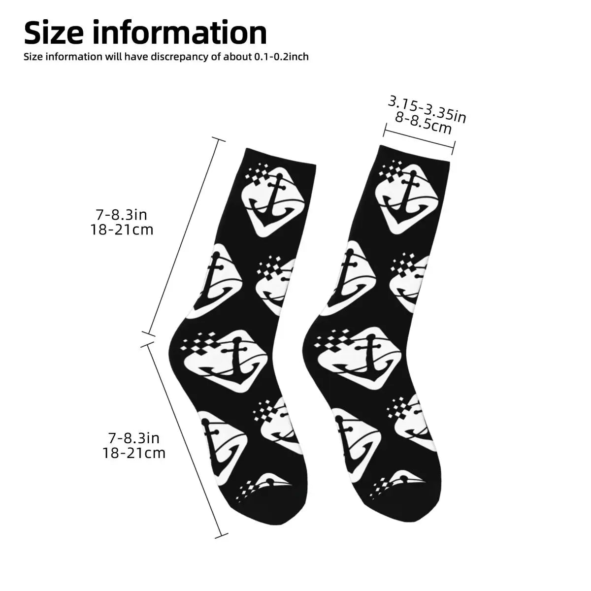 Crazy Female Socks Nautical Anchor I Love Boating Accessories Soft Sport Sock All Seasons