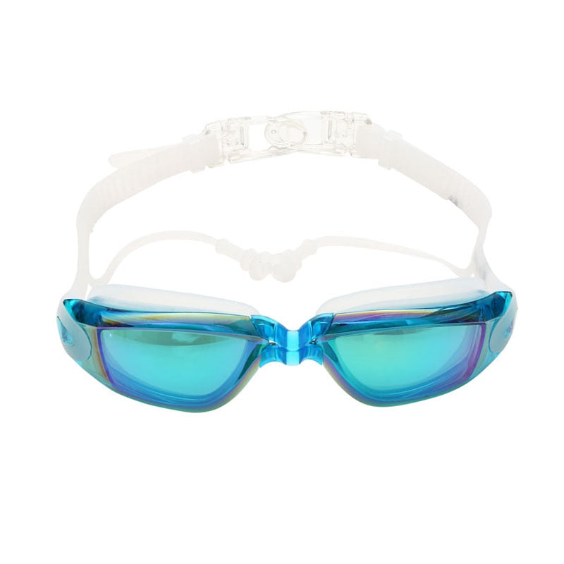 Optical Swimming Goggles Men Women Myopia Pool Earplug Professional Waterproof Swim Eyewear Prescription Adult Diving Glasses