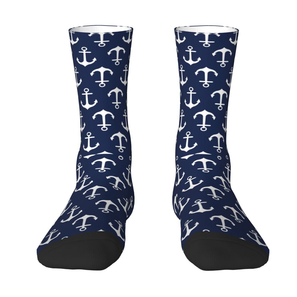 Cool Work Like A Captain Party Like A Pirate Socks Men Women Warm 3D Printed Nautical Skull Sailor Sports Basketball Socks