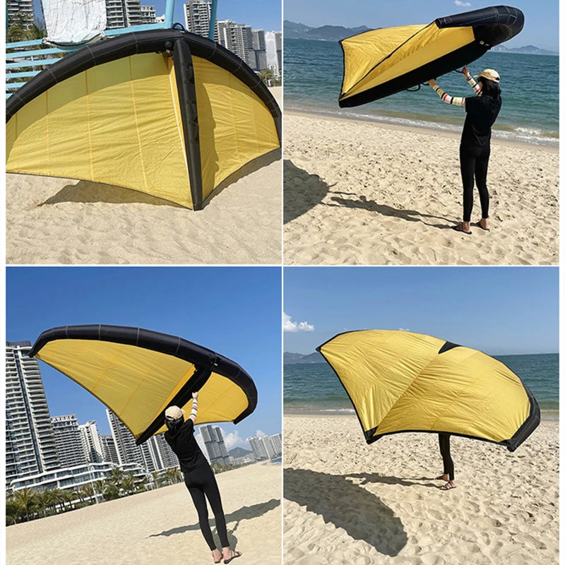 Folha de asa de surf inflável windsurfng alça asas wingboard 4m 5m 6m para homens e mulheres