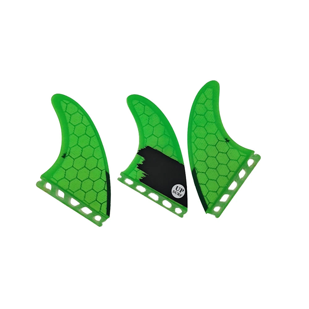 UPSURF FUTURE Green FINS G3/G5/G7/AM2/GAM Surfboard Fins For Surf Accessories Thruster Quillas Surf Fins For Funboard Tri Fin