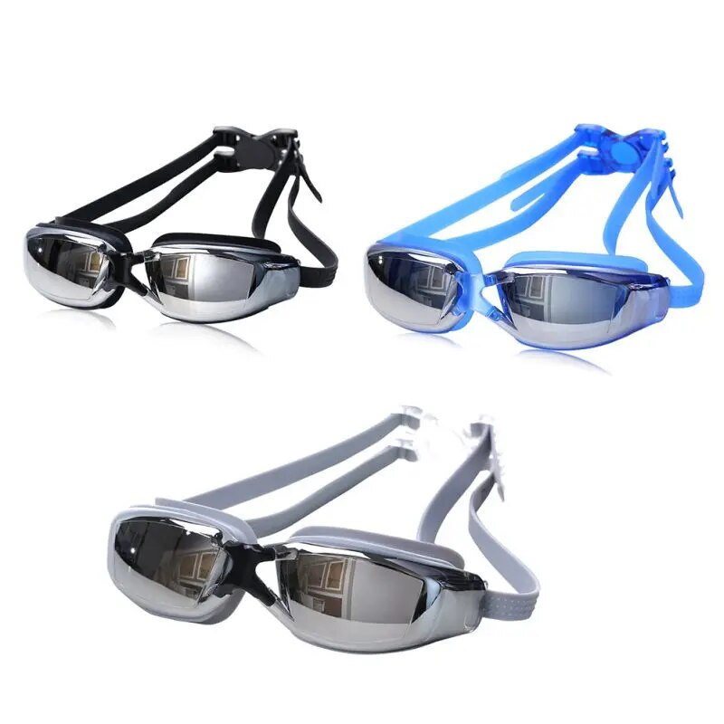 Antifog Swim Diving Water Goggles Glasses Swimming Adjustable Women Men Electroplating UV Waterproof Swimwear Eyewear