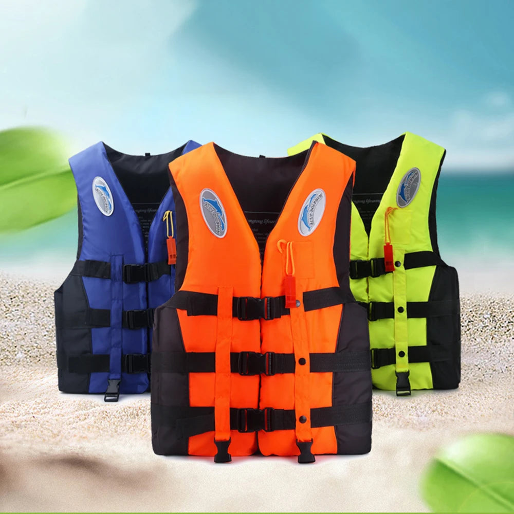 Life Vest Adults Surf Vest Kayak Motorboats Raft Rescue Boat Water Sport Swimming Drifting Rescue Life Jacket Safe Buoyancy Vest