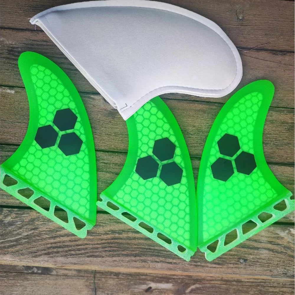 UPSURF FUTURE Green FINS G3/G5/G7/AM2/GAM Surfboard Fins For Surf Accessories Thruster Quillas Surf Fins For Funboard Tri Fin