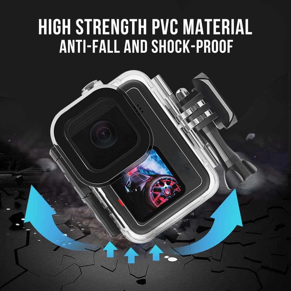 Waterproof Case for GoPro Hero 11 10 9 Black Accessories 60M Diving Housing Cover Protector Underwater Shell Go Pro 10 9 Camera