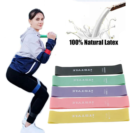Resistance Bands natural Latex& TPE Gym Strength Training  Fitness Equipment Expander Yoga Rubber band