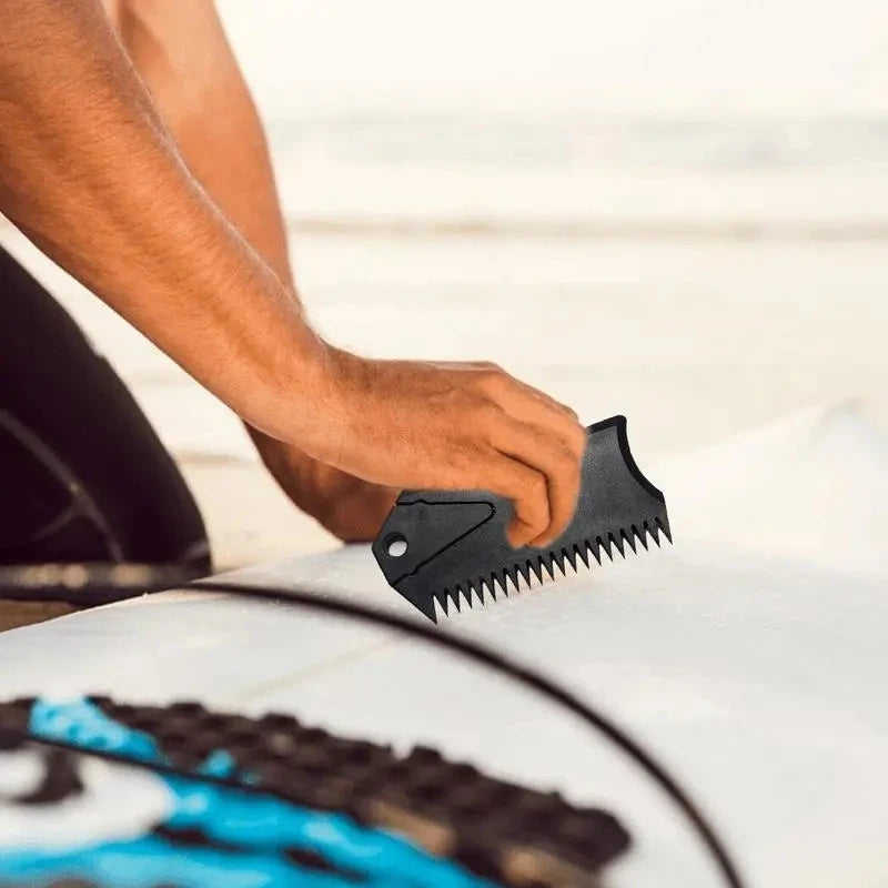 Surfboard Wax Comb with Fin Key Surf Board Wax Comb Cleaning Remover Skimboard Surfing Accessories