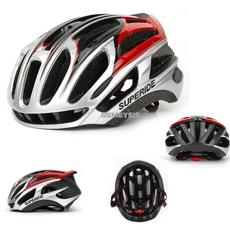 Capacete de bicicleta de estrada ultraleve capacetes de bicicleta das mulheres dos homens mountain bike equitação ciclismo capacete integralmente moldado