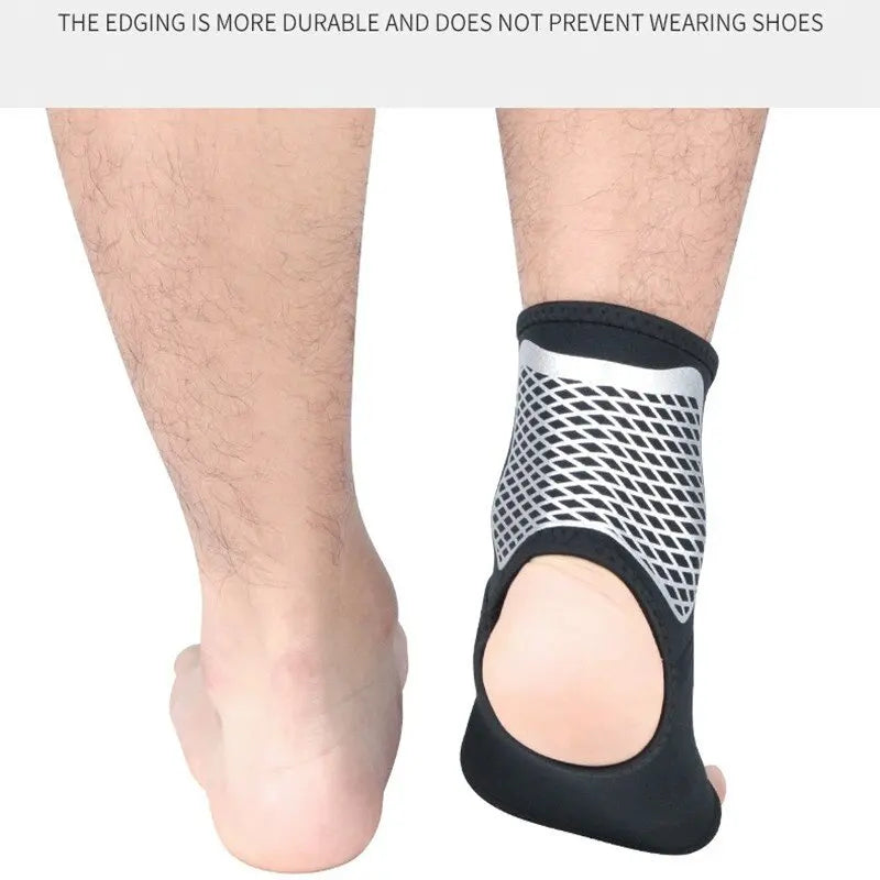 1Pc Compression Ankle Sprain Brace Sports Fitness Foot Support Bandage Achilles Tendon Strap Protector Pain Relief for Arthritis