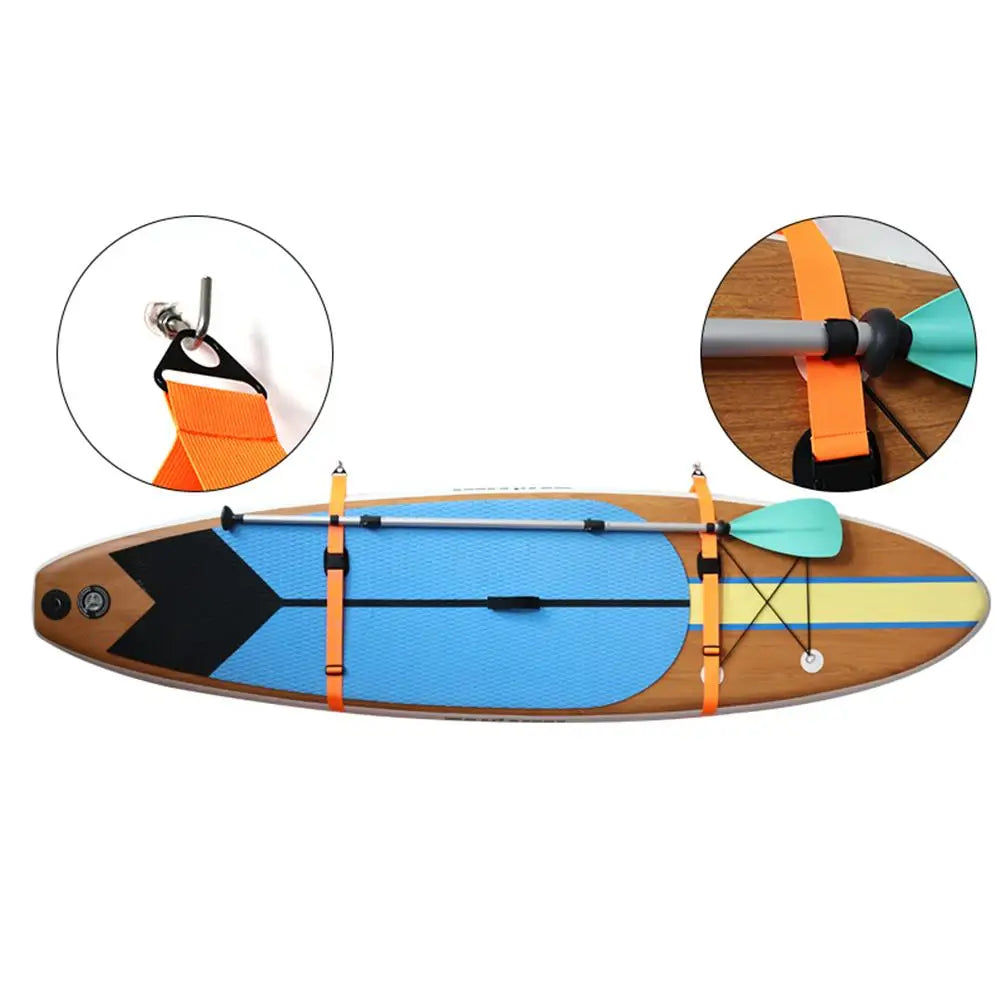 Prancha de surf ajustável transportando alças de ombro rack de armazenamento acolchoado tiras de parede para caiaque sup paddle board prancha cinto de armazenamento