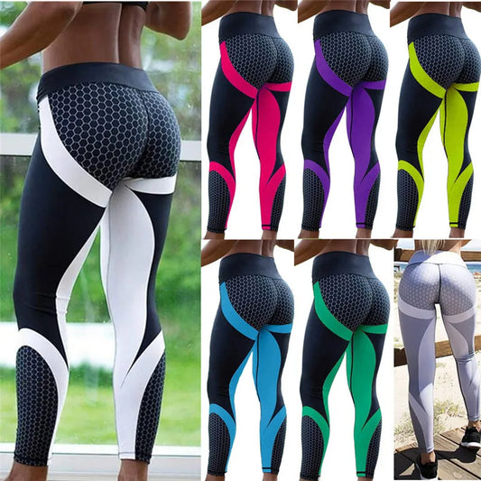 Calças de yoga impressas mulheres push up profissional correndo fitness ginásio esporte leggings calças apertadas lápis leggins