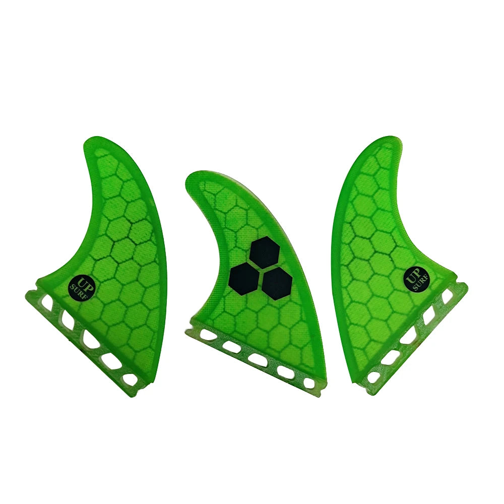 UPSURF FUTURE Green FINS G3/G5/G7/AM2/GAM Surfboard Fins For Surf Accessories Thruster Quillas Surf Fins For Funboard Tri Fin