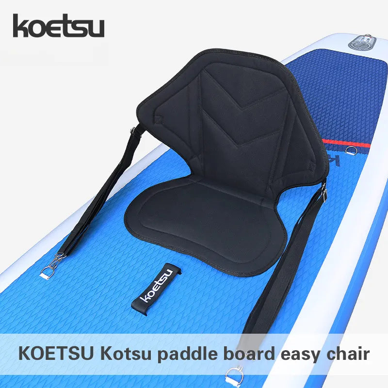 Koetsu paddle board assento simples surf paddle board antiderrapante resto suporte esteira assento de caiaque acolchoado encosto ajustável almofada macia