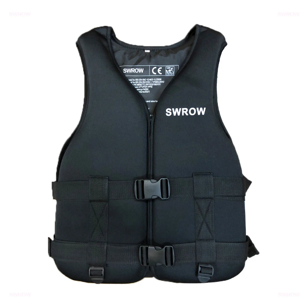 Unisex Adult Zipper Jacket Sport  Life Vest Clothes Neoprene Life Jacket Fishing Vest Water Swim Skating Rescue Boats Drifting