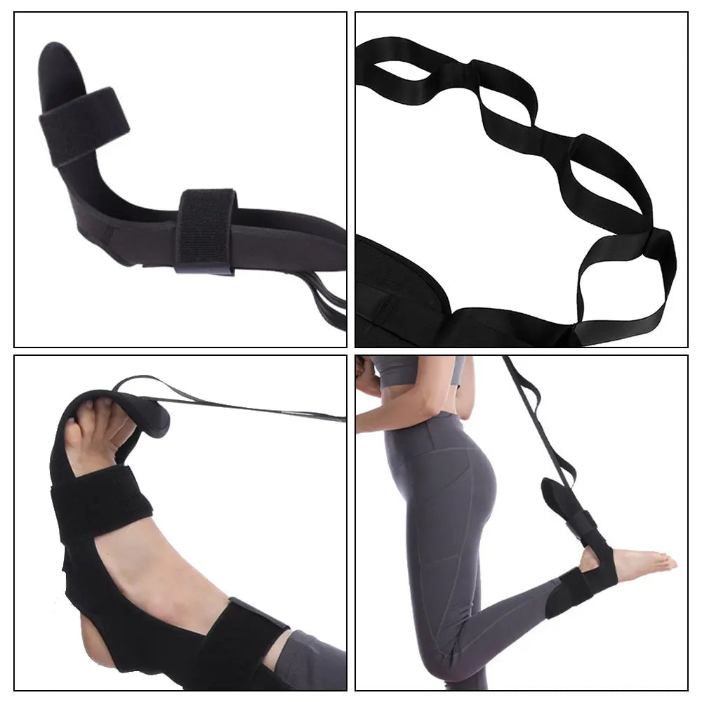 Yoga ligamento alongamento cinto pé tornozelo correção conjunta esportes corda pé reabilitação cinta fasciite plantar treinamento de perna