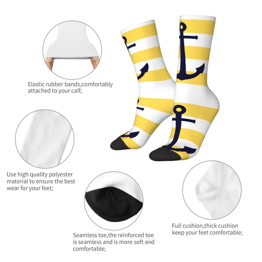 Cool Work Like A Captain Party Like A Pirate Socks Men Women Warm 3D Printed Nautical Skull Sailor Sports Basketball Socks